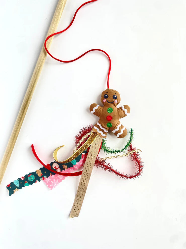 WAGNESTG  Christmas Gingerbread Cat Toy