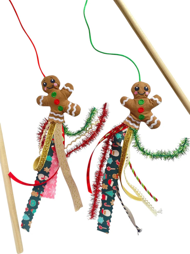 WAGNESTG  Christmas Gingerbread Cat Toy