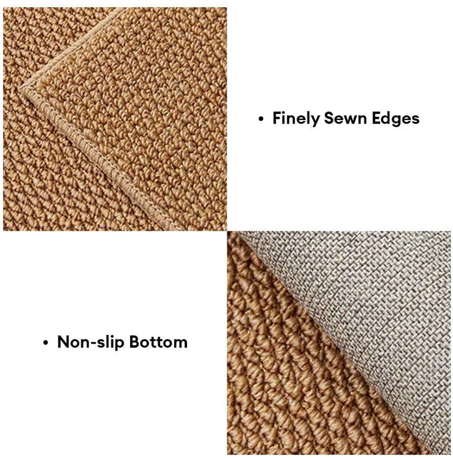 WAGNESTG  Adjustable Faux Sisal Scratch-Resistant Sofa Armrest Protector Cover for Cats