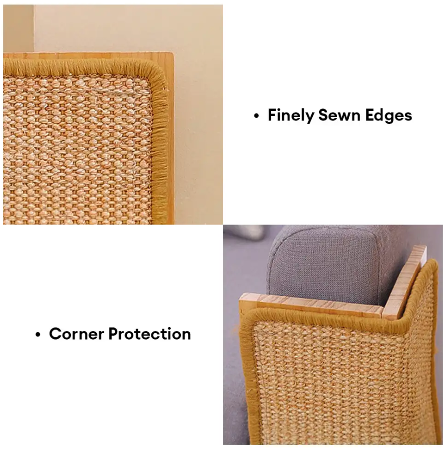 WAGNESTG  Multifunctional Sofa and Wall Corners Protection Sisal Cat Scratching Board