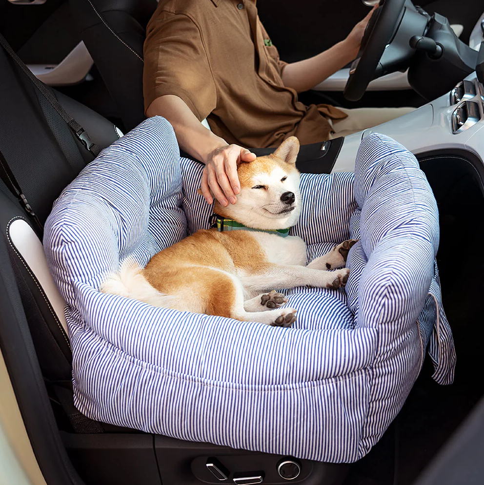 WAGNESTG  Portable Leisure Outing Pet Bolster Large Dog Car Seat Bed