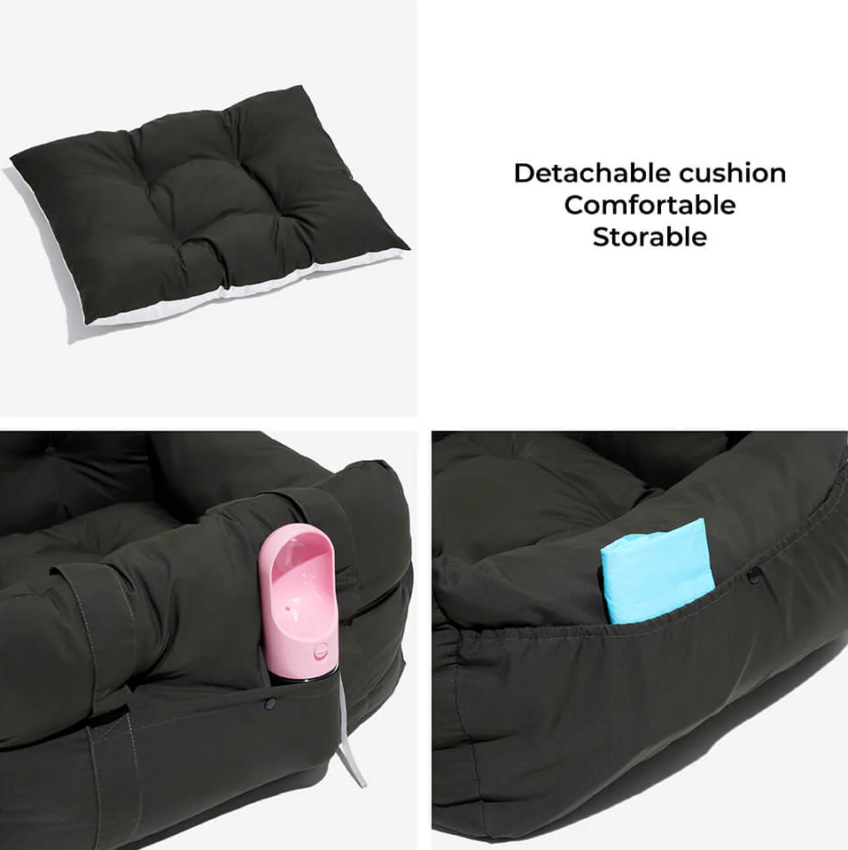 WAGNESTG  Portable Leisure Outing Pet Bolster Large Dog Car Seat Bed