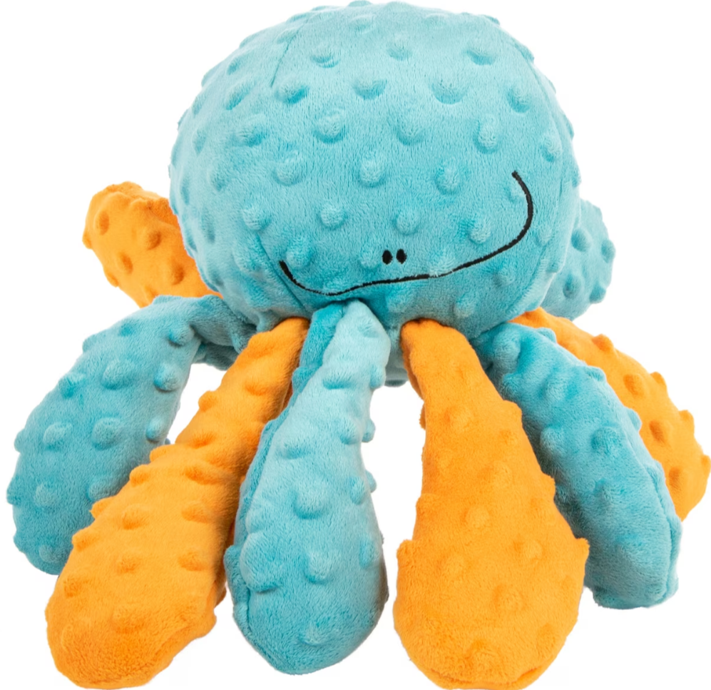 WAGNESTG  Crazy Tugs Octopus Squeaker Dog Toy, Large