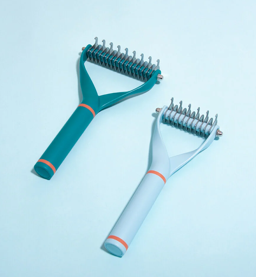 WAGNESTG  Pet Safe Dematting Comb Rake - Double Sided Blades