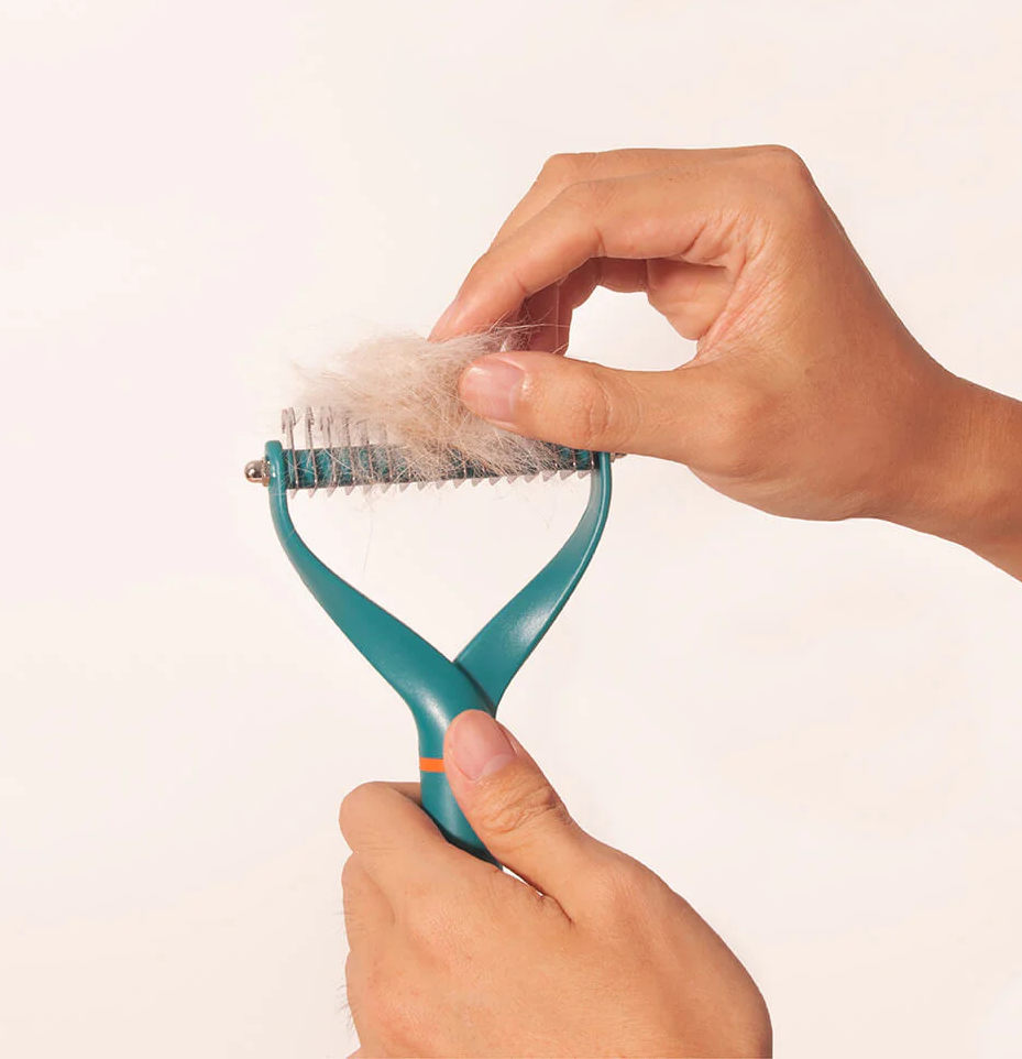 WAGNESTG  Pet Safe Dematting Comb Rake - Double Sided Blades