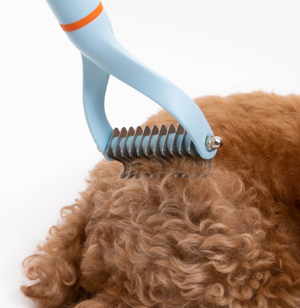 WAGNESTG  Pet Safe Dematting Comb Rake - Double Sided Blades