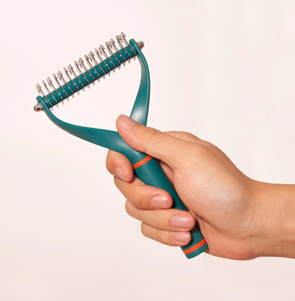 WAGNESTG  Pet Safe Dematting Comb Rake - Double Sided Blades