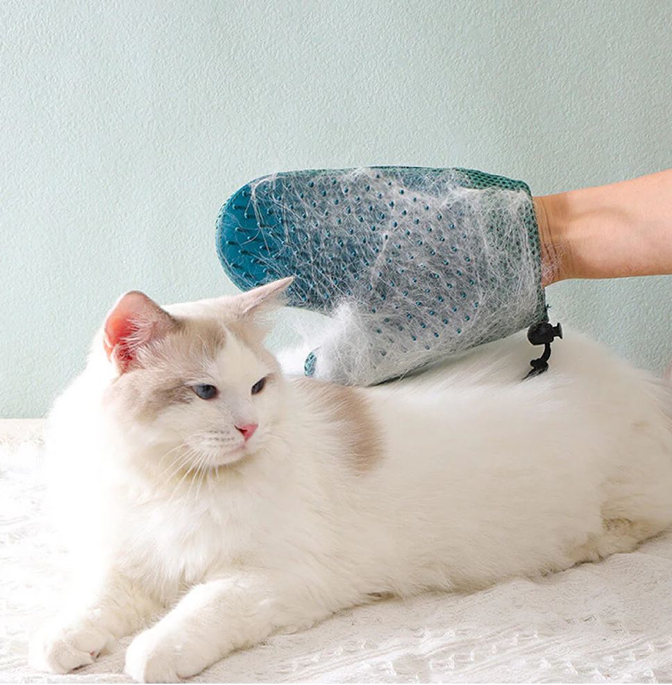 WAGNESTG  Pet Grooming Glove - Silicone Double Sides Pet Floating Brush