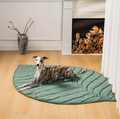WAGNESTG  Super Large Leaf Shape Human Mat Dog Blanket