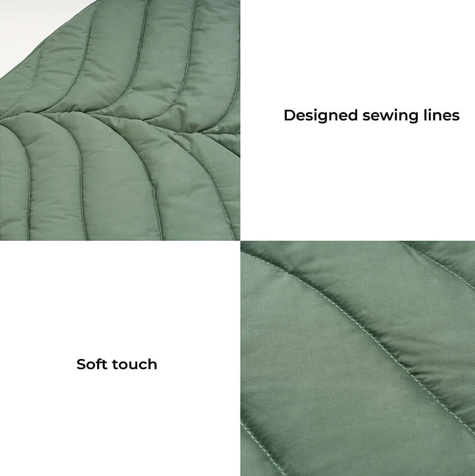 WAGNESTG  Super Large Leaf Shape Human Mat Dog Blanket