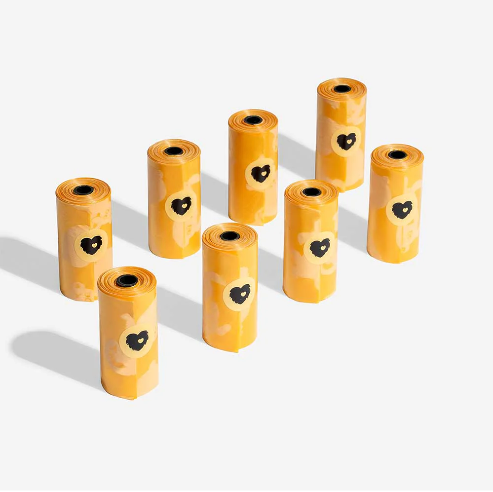 WAGNESTG  Lemon Scented Durable Recycled Poop Bags - Fresh Up