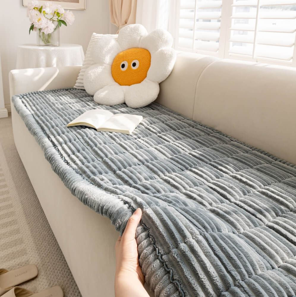 WAGNESTG  Waterproof Lazy Soft Flannel Breathable Pet Mat Non-slip Couch Cover