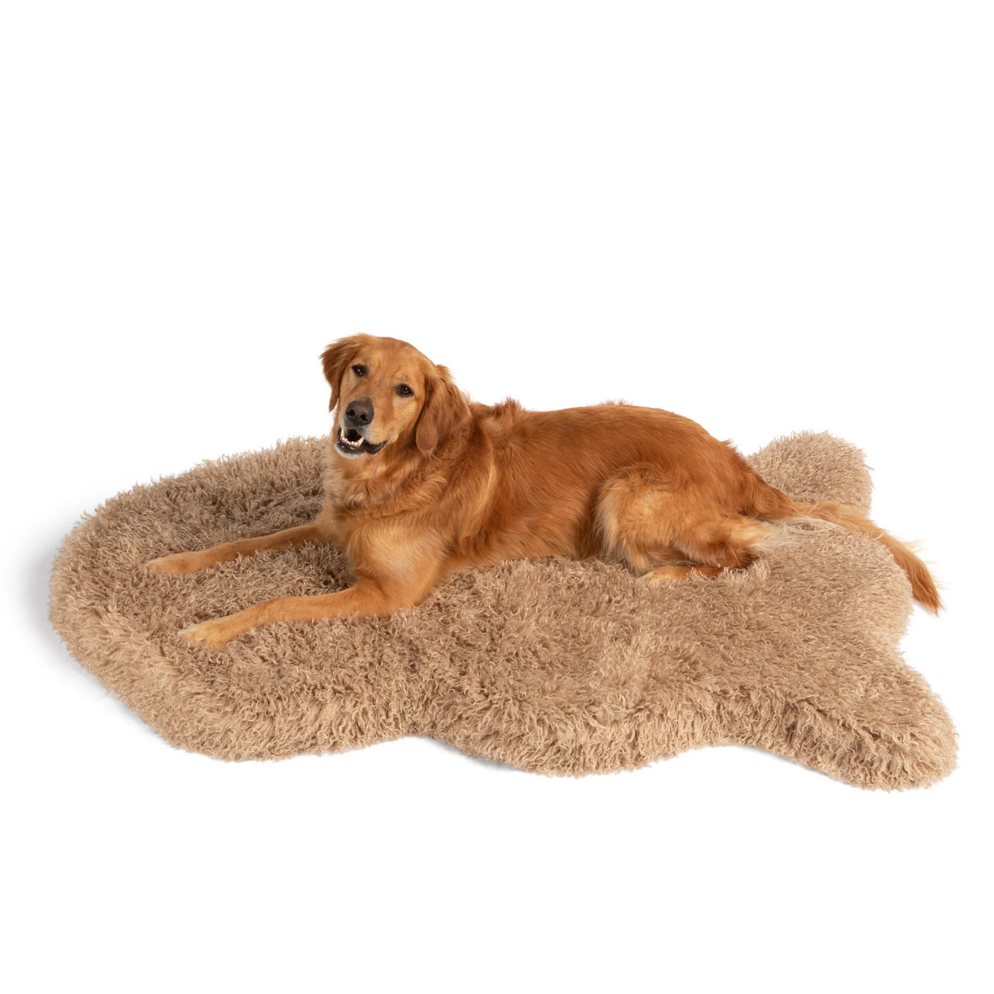 WAGNESTG  Luxe Faux Fur Orthopedic Dog Bed - Plush Sheep Tan