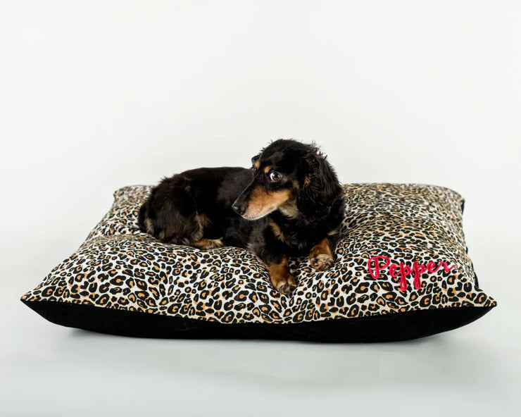 WAGNESTG  Leopard Print Dog Bed Cover